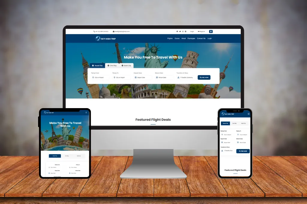 SkyTrip Travel Website